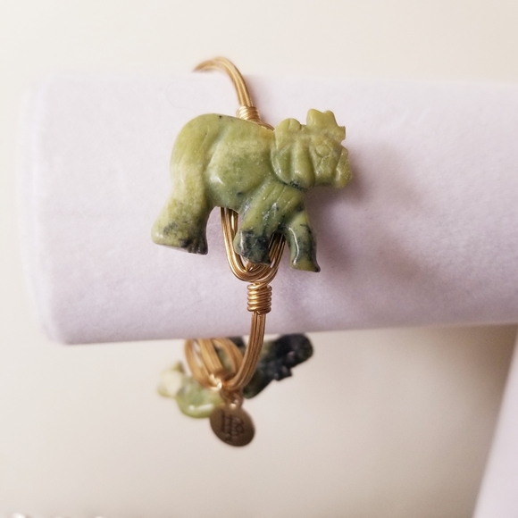 Bourbon and Bowties Wired Elephant Bracelet - Picture 2 of 12